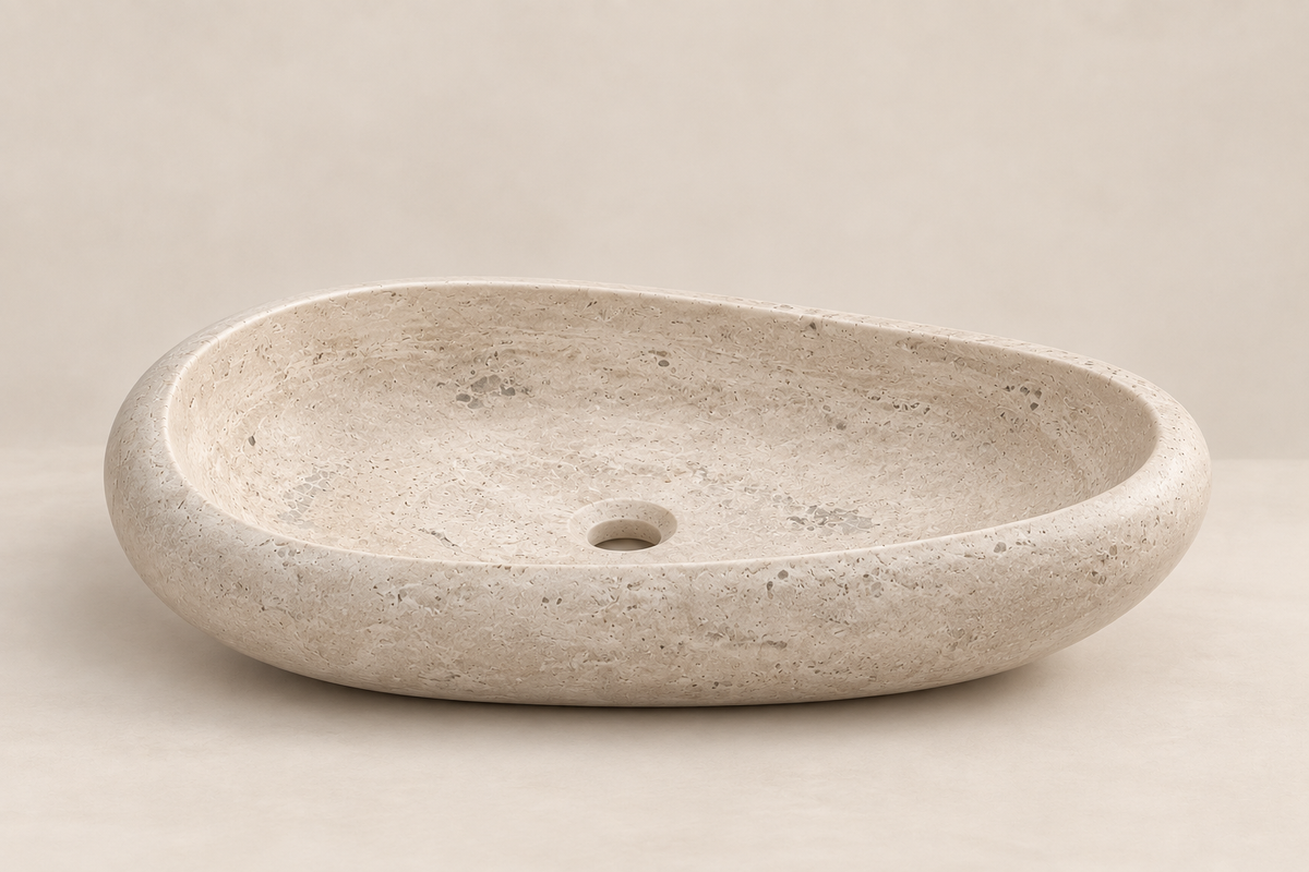 Luma - Travertine Peer Wasbak