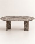 Amira - Ovale Dark Emperador Eettafel