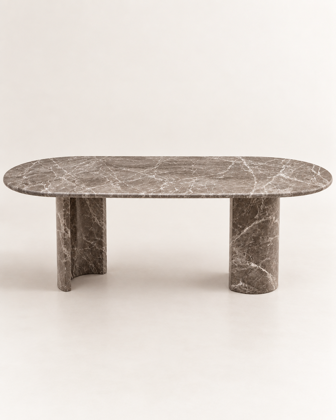 Amira - Ovale Dark Emperador Eettafel
