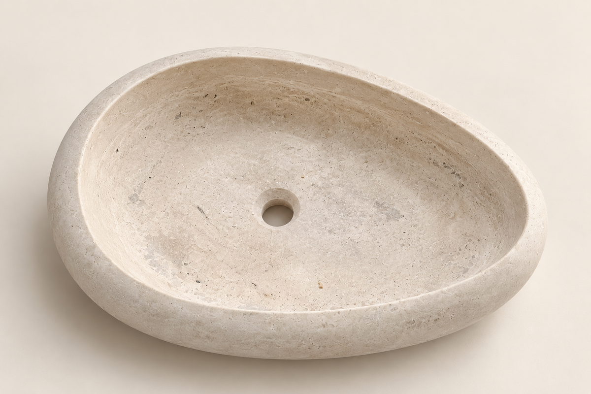 Luma - Travertine Peer Wasbak