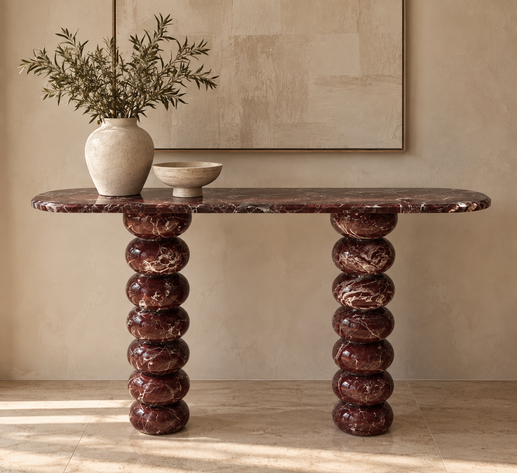Nora - Rosso Levanto Sculpturale Consoletafel