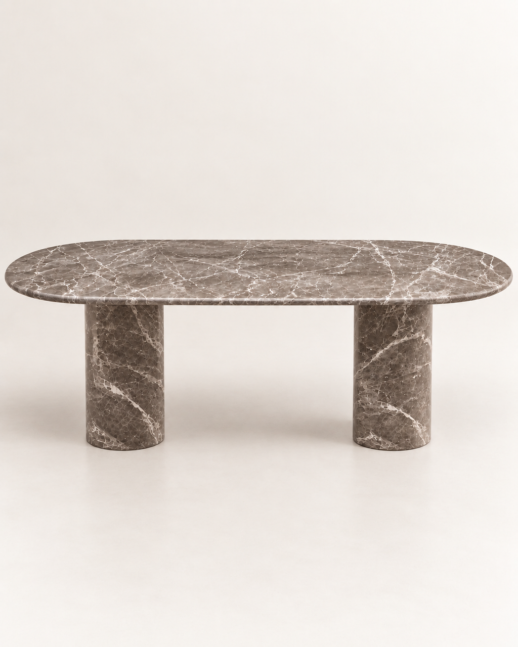 Amira - Ovale Dark Emperador Eettafel
