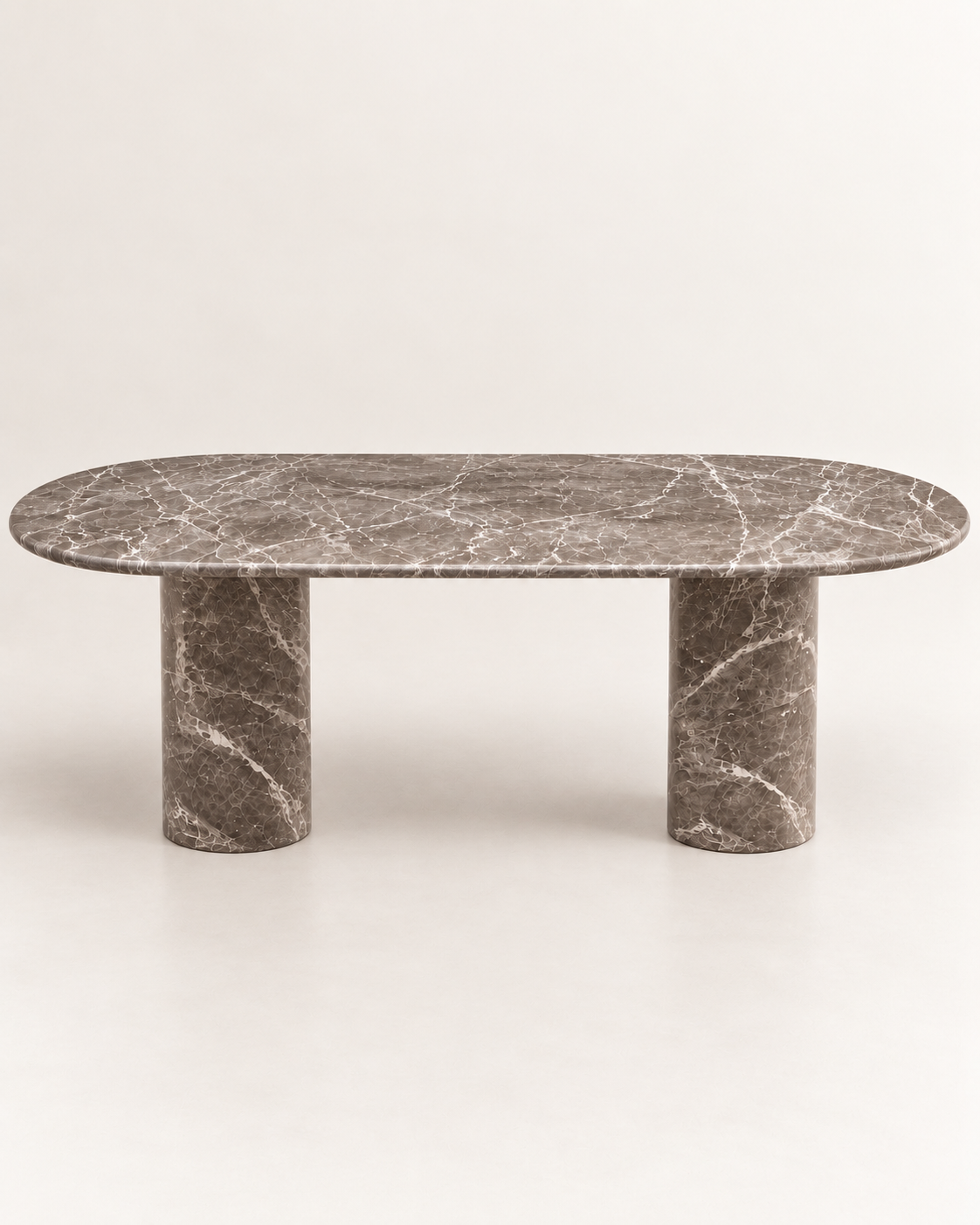 Amira - Ovale Dark Emperador Eettafel