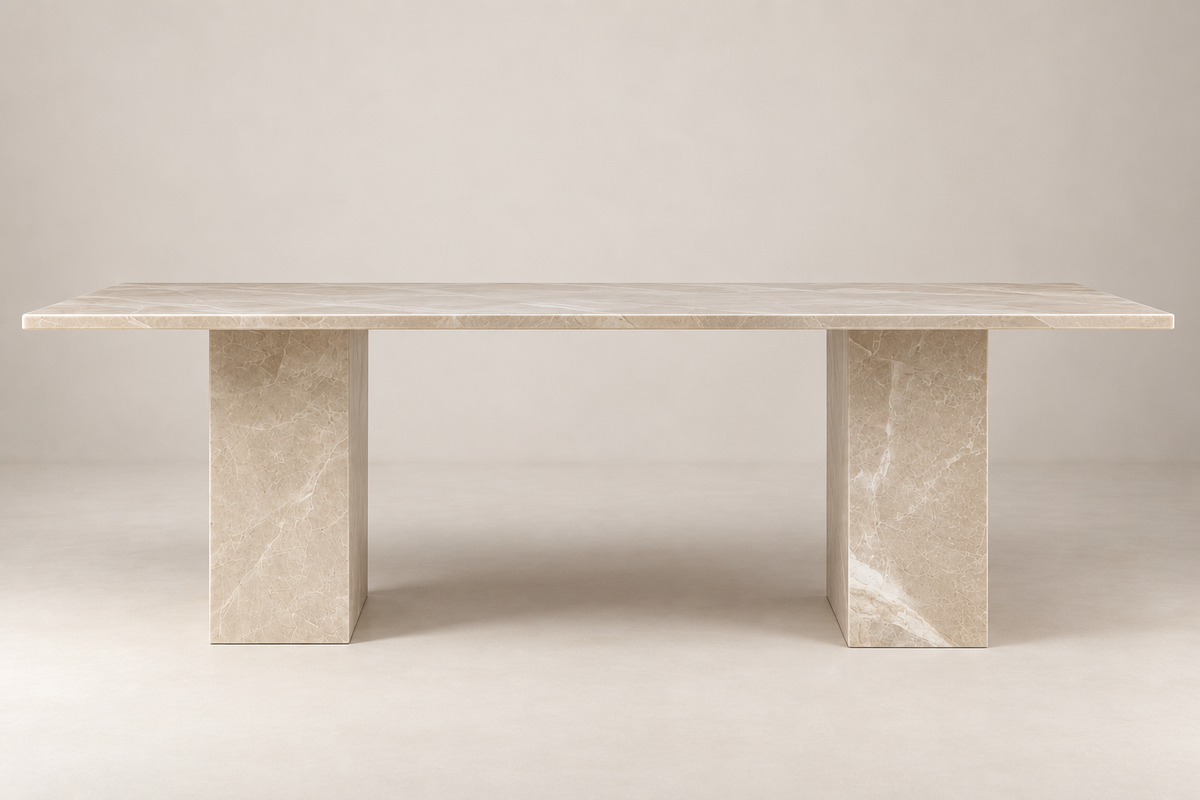 Solenne - Crema Marfil Rechthoekige Eettafel