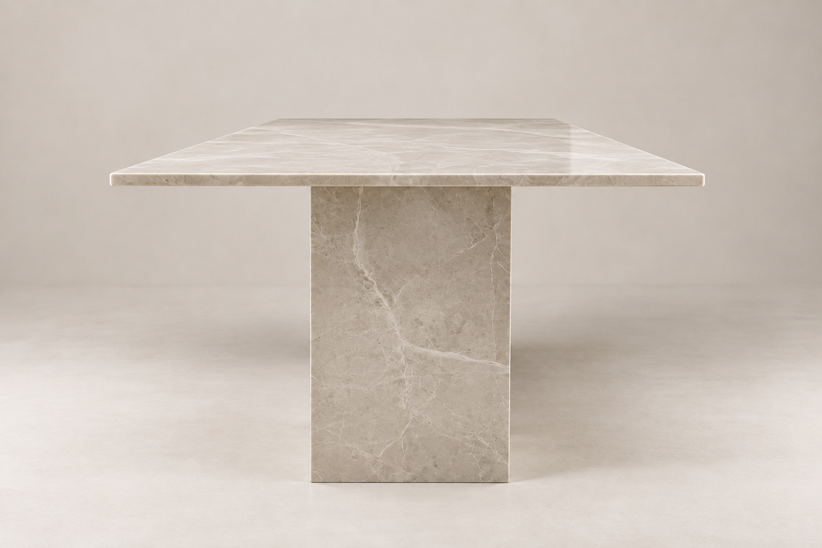 Solenne - Crema Marfil Rechthoekige Eettafel